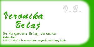 veronika brlaj business card